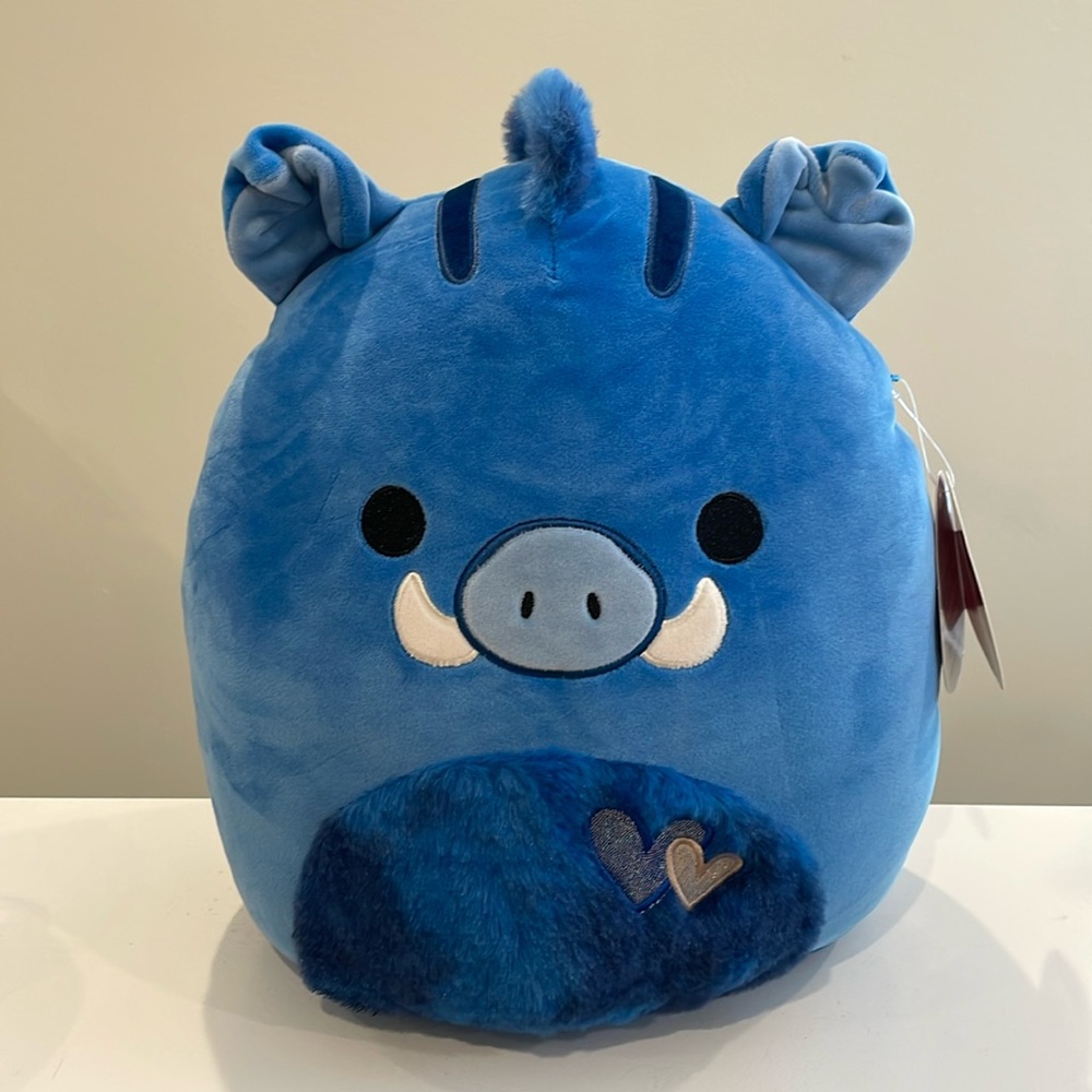 NWT 12” Berjon the Blue Warthog Valentine Squishmallow